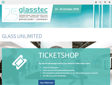 Tablet Screenshot of glasstec-online.com